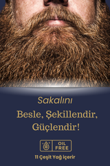 Organik Bitkisel Sakal ve Bıyık Bakım Yağı 30ml | Sakal Oluşumunu Destekleyici & Besleyici
