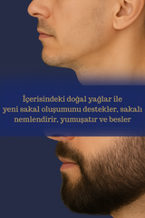 Organik Bitkisel Sakal ve Bıyık Bakım Yağı 30ml | Sakal Oluşumunu Destekleyici & Besleyici