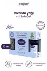 %100 Saf ve Doğal Konsantre Lavanta Yağı 10 Ml + Dekoratif Lavanta Tohumu Kokusu Hediyeli