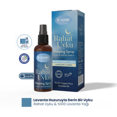 Rahat Uyku Serisi Aromaterapi Uyku, Yastık ve Oda Spreyi - Lavanta, Pasiflora Özlü Doğal Koku 100 ml