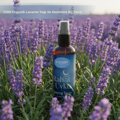 Rahat Uyku Serisi Aromaterapi Uyku, Yastık ve Oda Spreyi - Lavanta, Pasiflora Özlü Doğal Koku 100 ml