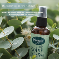 Kolay Nefes Serisi %100 Doğal Uyku ve Yastık Spreyi - Okaliptüs Etkili Ferahlatıcı Oda Kokusu 100 ml