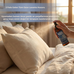 Rahat Uyku Serisi Aromaterapi Uyku, Yastık ve Oda Spreyi - Lavanta, Pasiflora Özlü Doğal Koku 100 ml