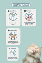 Durulama Gerektirmeyen Fırçalı Kedi & Köpek Şampuanı & Kuru Köpük Şampuanı