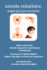 Aromaterapi Masaj Roll-On 10ml – Nane, Lavanta, Biberiye | Anında Ferahlık ve Dinginlik