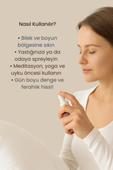 Kadınlara Özel Vücut Dengeleyici Sprey 50 ML & Hormonal Denge, Stres Giderici Sprey, Uyku Spreyi