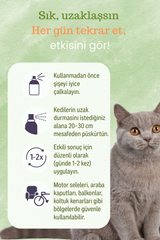 Kedi Uzaklaştırıcı Eğitim Spreyi Organik Bitkisel Yağlı Caydırıcı, Kovucu