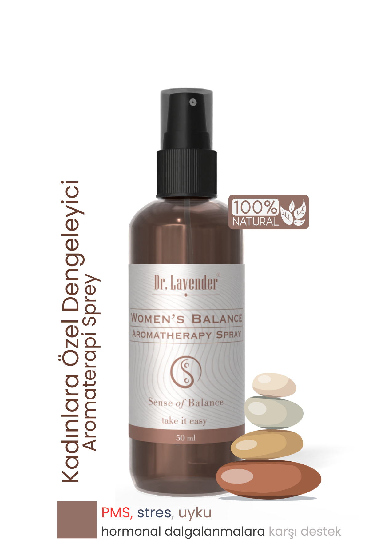 Kadınlara Özel Vücut Dengeleyici Sprey 50 ML & Hormonal Denge, Stres Giderici Sprey, Uyku Spreyi