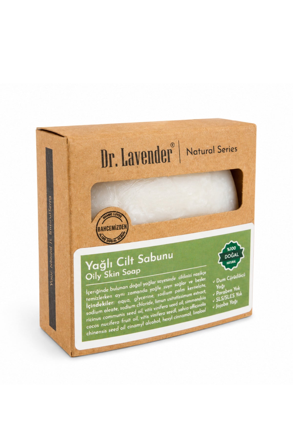 Dr.Lavender Doğal Yağlı Cilt Sabunu — Üzüm Çekirdeği Biberiye Jojoba Yağlı Katı Sabun 90 g - görsel 6