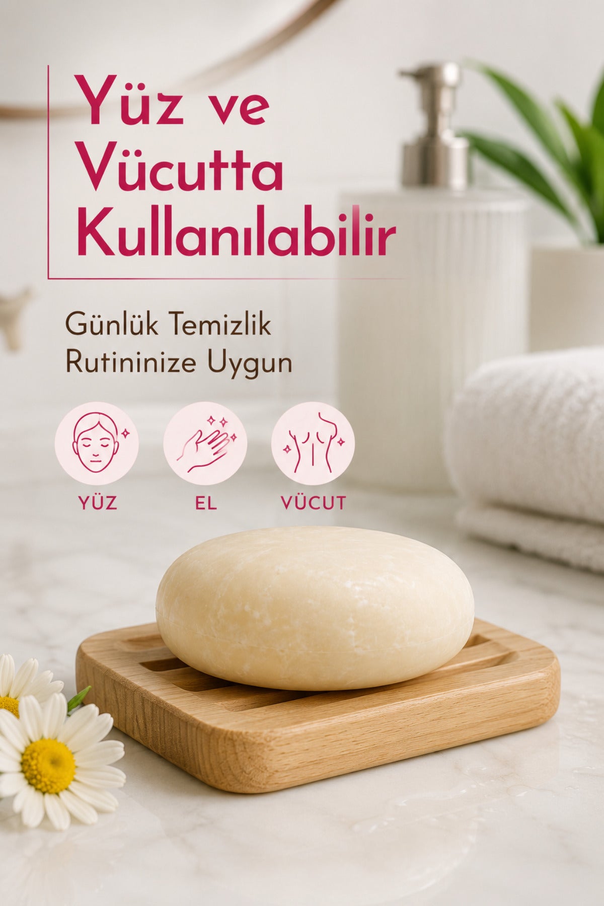 Dr.Lavender Papatya Avokado Sarı Kantaron Yağlı Kuru ve Hassas Cilt Sabunu 90 g - görsel 2