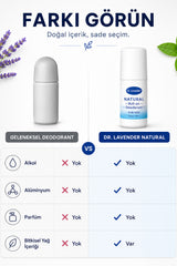 Dr.Lavender Natural Roll-On Deodorant Erkek 50 ml Nane/Mint Alkolsüz Alüminyumsuz Parfümsüz - görsel 3