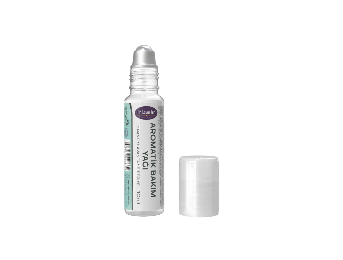 Aromaterapi Masaj Yağı Karışımı Roll-On 10ml – Nane, Lavanta, Biberiye