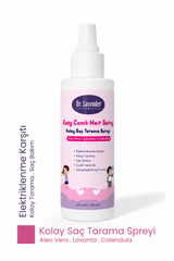 Doğal Kolay Saç Tarama Spreyi 100 ml Lavanta & Aloe Vera & Calendula Elektriklenme Karşıtı Sprey