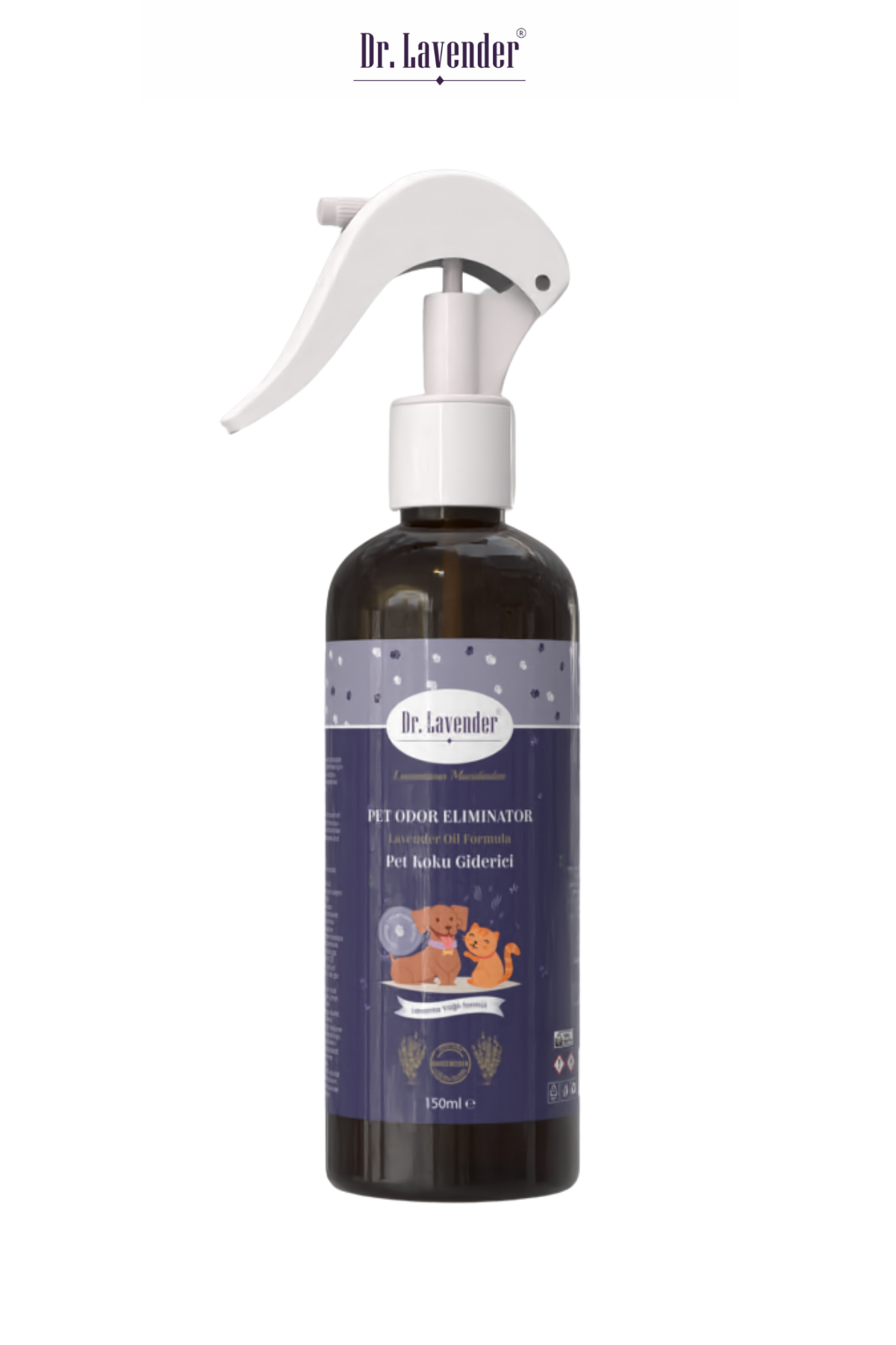 Lavanta Yağlı Pet Koku Giderici 150 ml Kedi Köpek Koku Giderici
